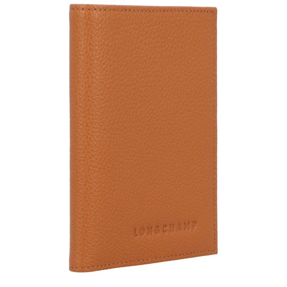 Longchamp Le Foulonne Leather Card Case, Brown - Picture 3 of 4